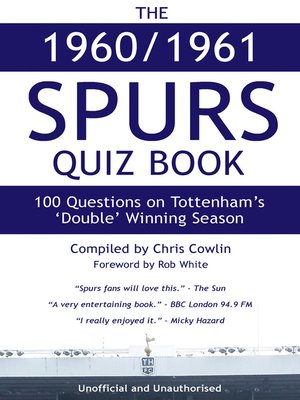 cover image of The 1960/1961 Spurs Quiz Book